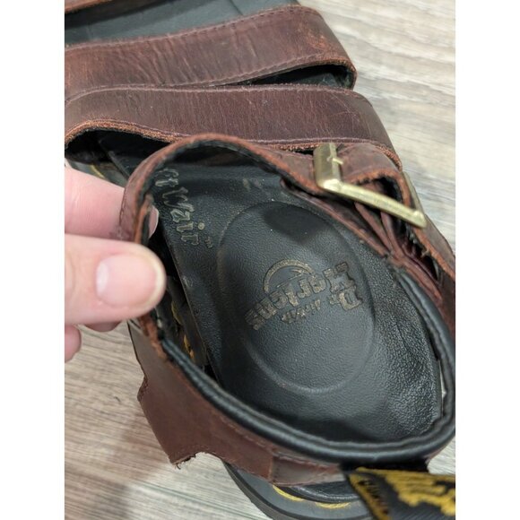 Dr Doc Martens Vegan Blaire Sandals Womens 5 EU 36 Brown Chunky Bouncing Sole - Picture 16 of 16